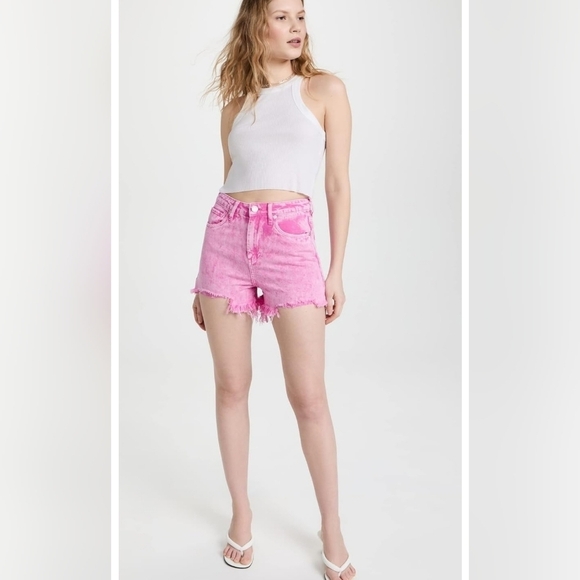 Blank NYC Pants - BlankNYC, The Reeve, High Rise Short, In Flamingo,‎ Size 27
